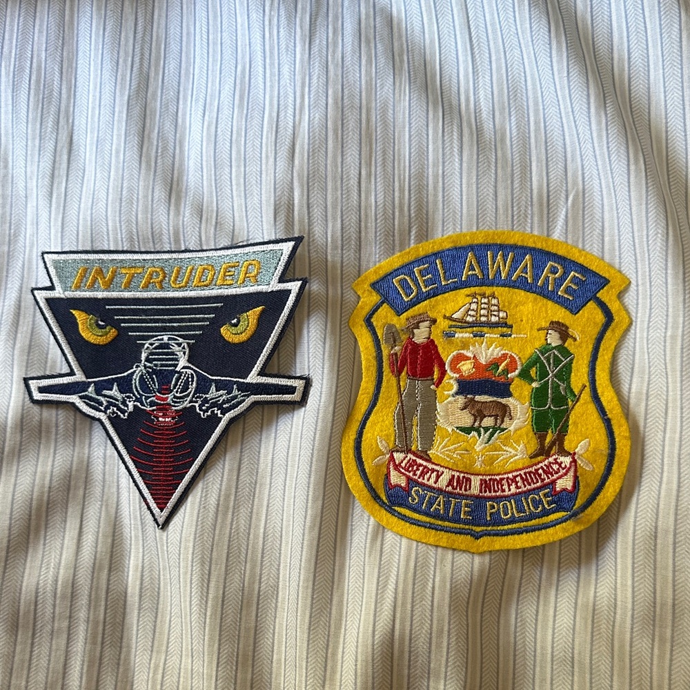 Intruder and Delaware State Police Patches